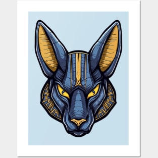 Anubis Logo Egypt God Posters and Art